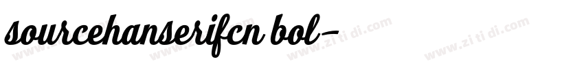 sourcehanserifcn bol字体转换